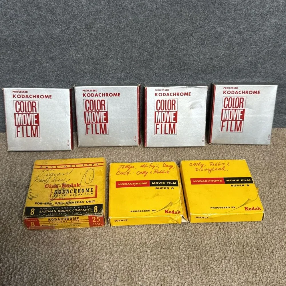 Kodachrome 8mm Home Movies Lot Of 7 Vacation Tokyo Disney White House 1956 1967